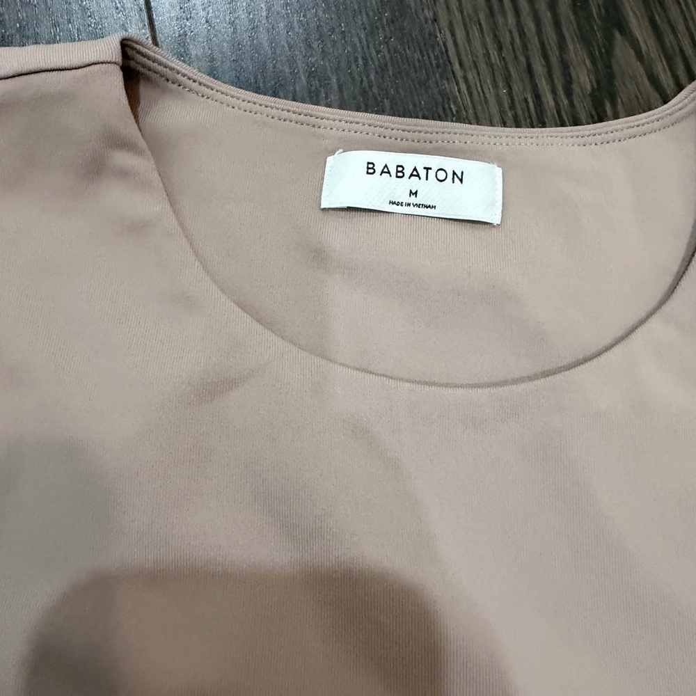 Babaton Contour Crew Bodysuit in Warm Taupe - Picture 6 of 8